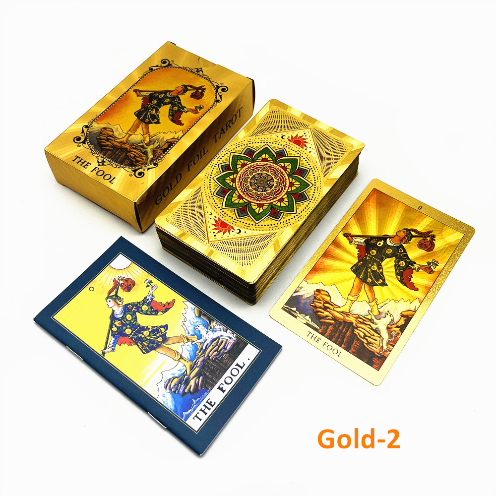 Cartas Del tarot Doradas Rider Tarot