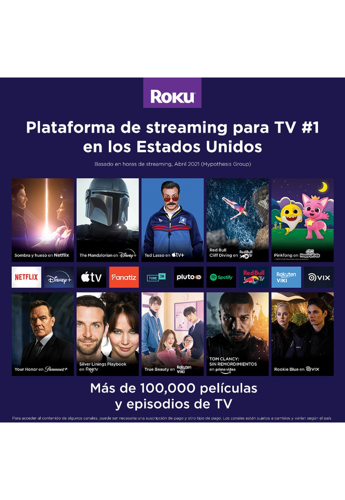Roku Express HD control remoto simple
