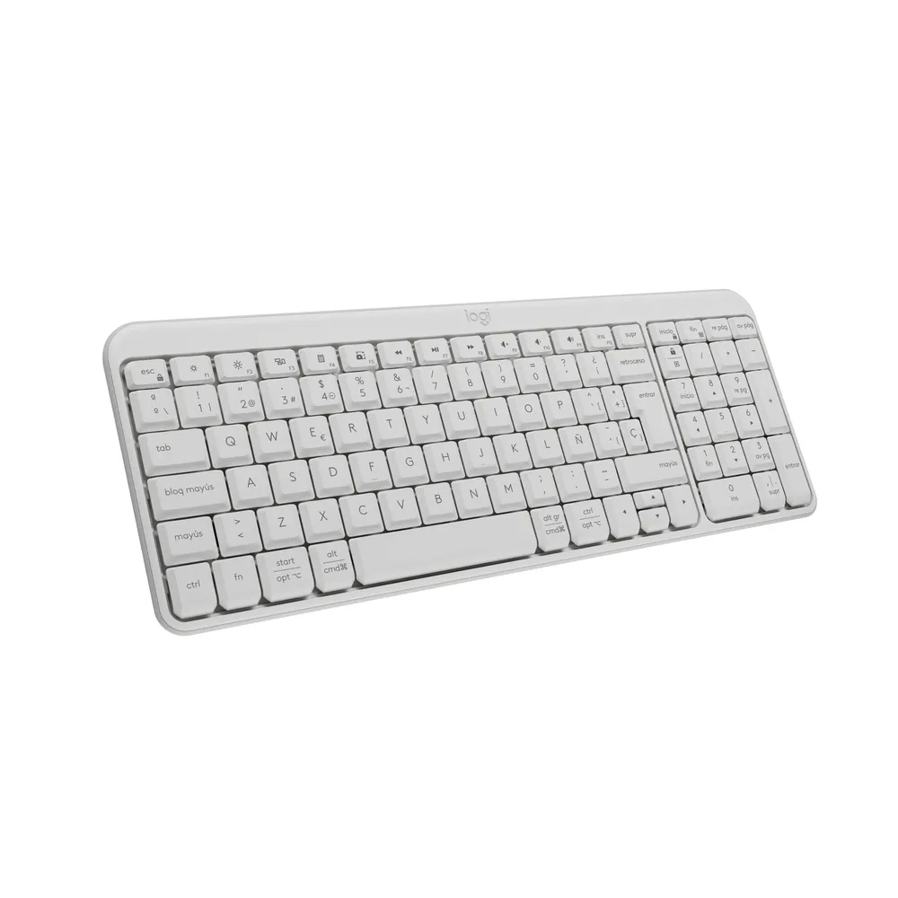Teclado Logitech K250 Workspace inalámbrico blanco QWERTY español