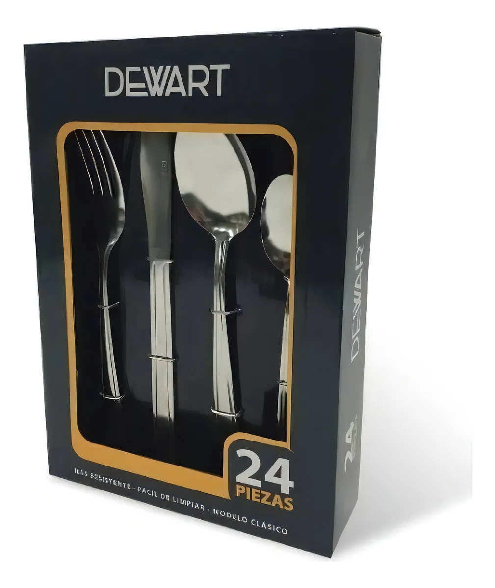 Cubiertos Dewart 24 piezas detalle