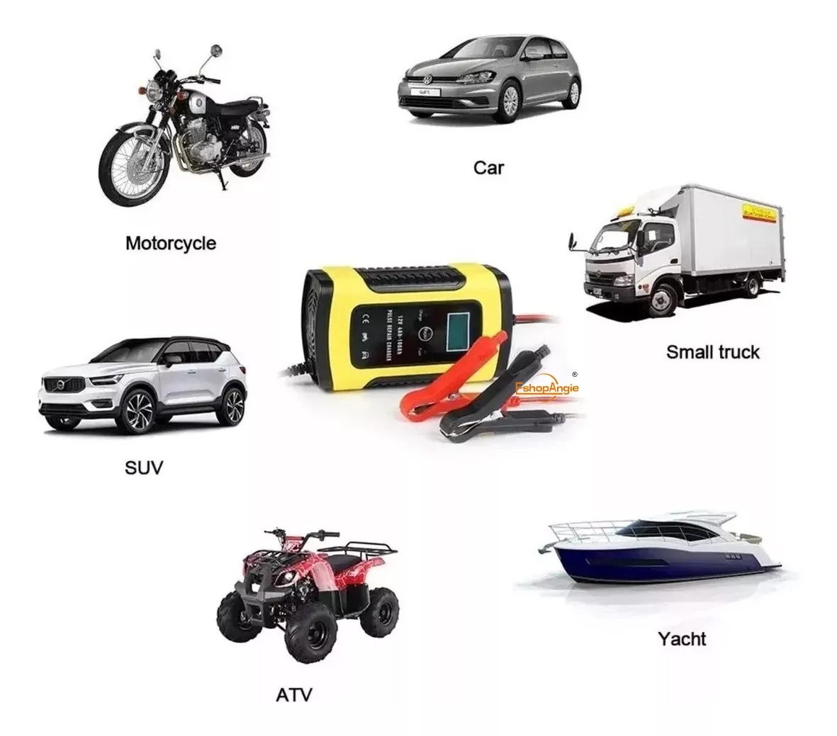 Cargador inteligente de batería 12V para auto