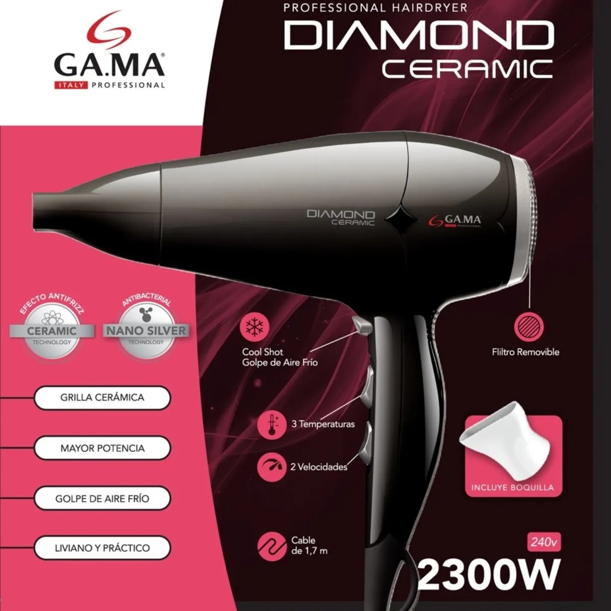 Gama Diamond Ion 2300 W detalle