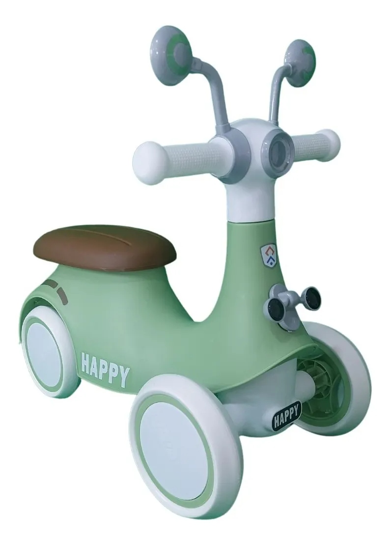 Correpasillos auto caracol infantil verde