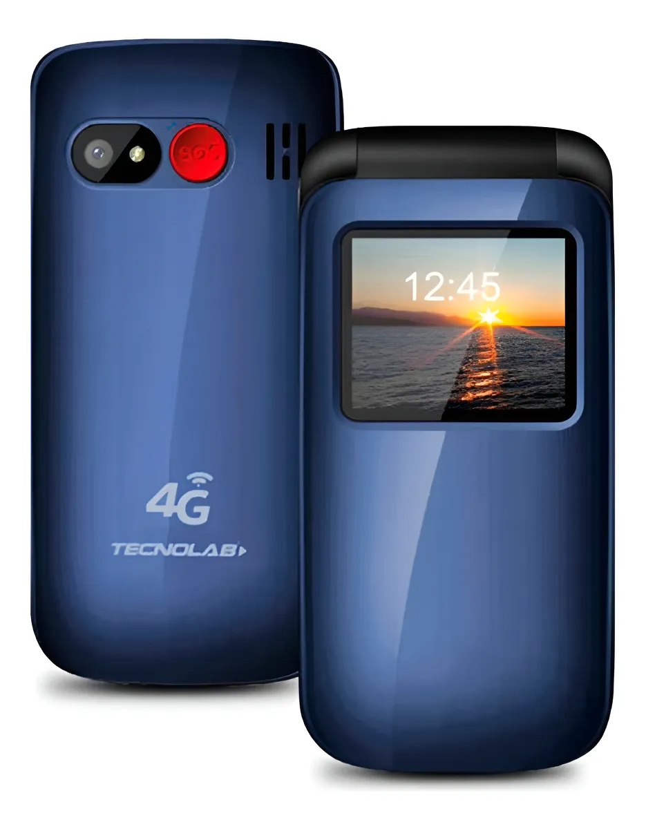 Diseño celular adulto mayor azul