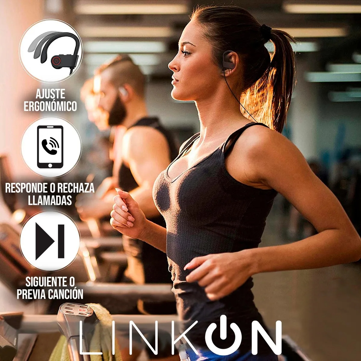 Audífonos Bluetooth inalámbricos deportivos Linkon EarsCharge