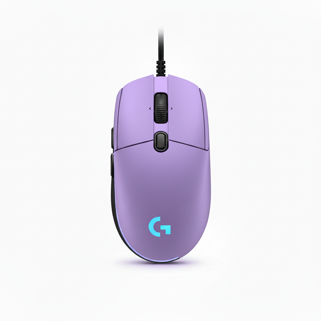 Mouse gamer Logitech G203 Lightsync negro con iluminación RGB